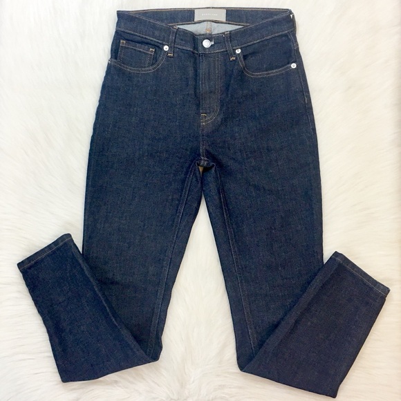 Everlane Mid-Rise Regular Dark Wash Jeans - Picture 4 of 7